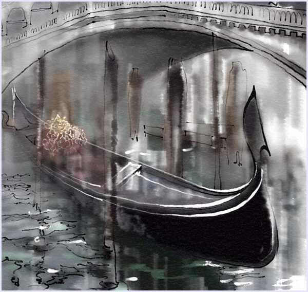 Fog in Venice Rialto Bridge - immagine 2