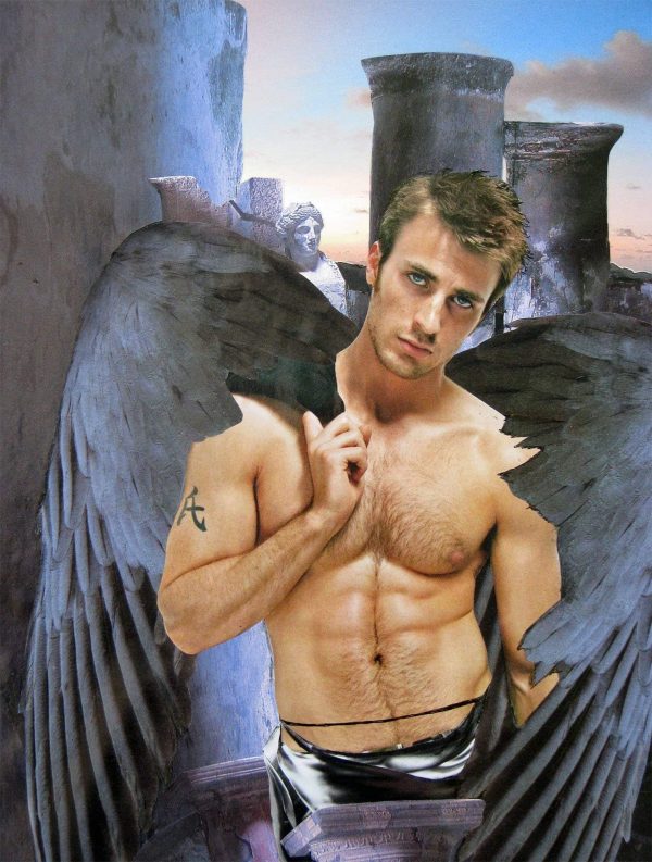 Icarus is trying on his wings