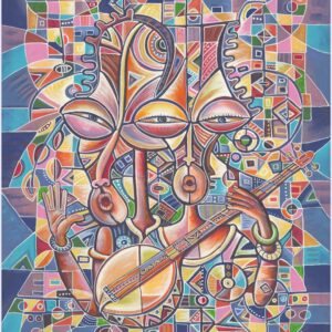 Banjo player 2 musical duo