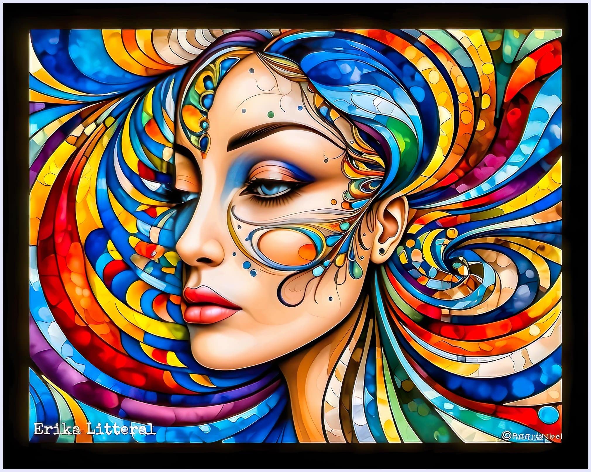 Radiant Cascade of Colorful Dreams