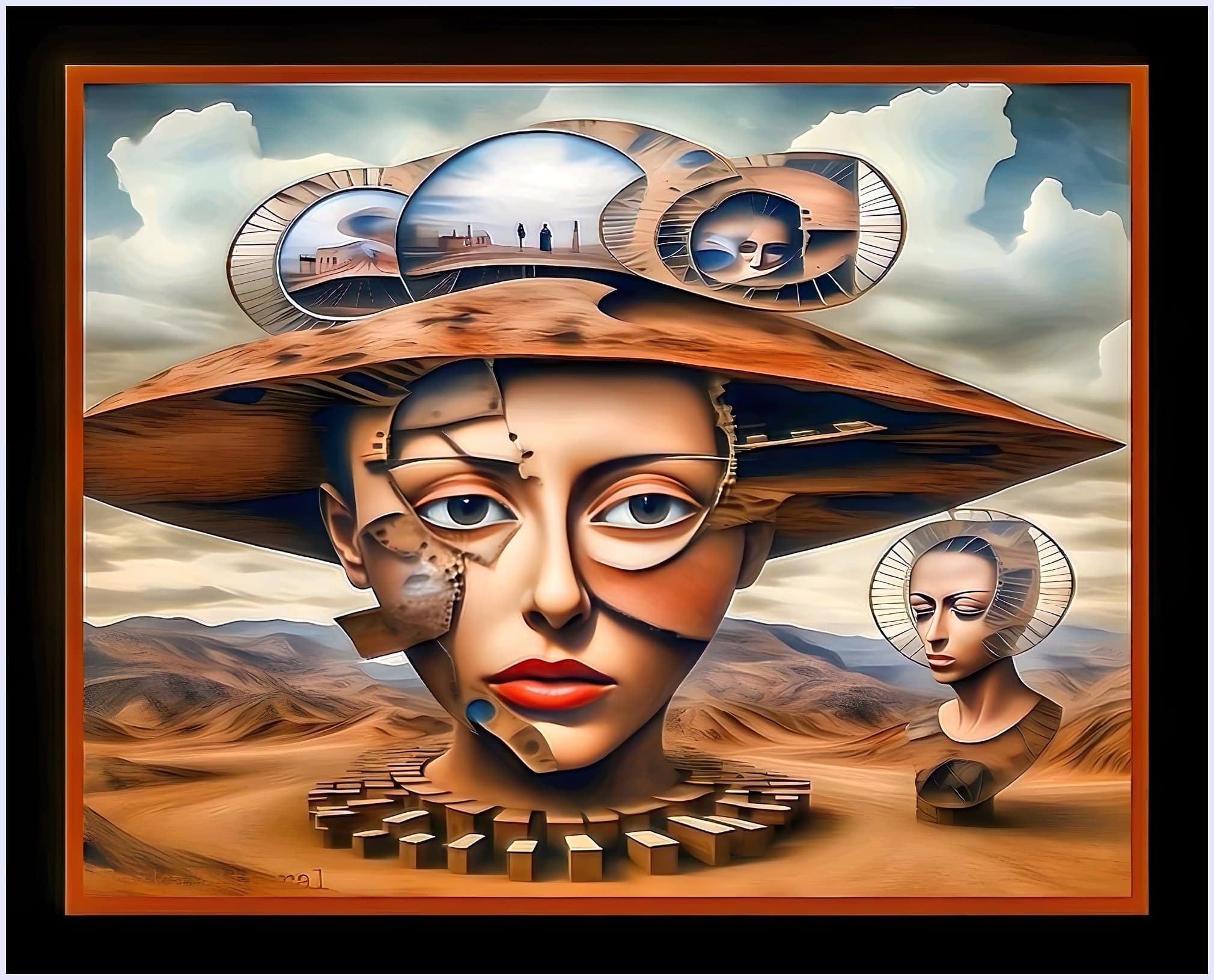 Visions In the Desert of Fractured Faces