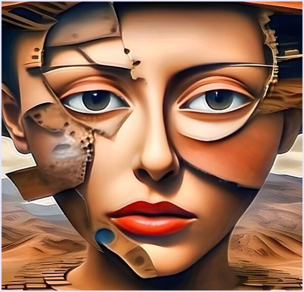 Visions In the Desert of Fractured Faces