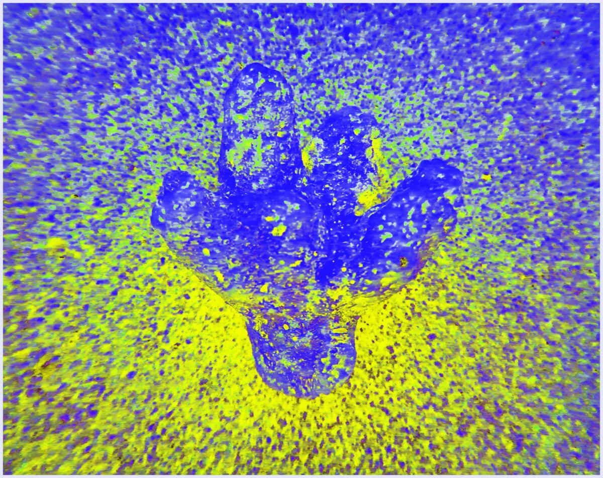 Sacred appearance of a benevolent sea deity